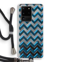 Onderbroken lijn: Samsung Galaxy S20 Ultra Transparant Hoesje met koord