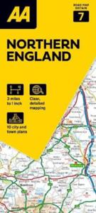 Wegenkaart - landkaart 7 Road Map Britain Northern England | AA Publis