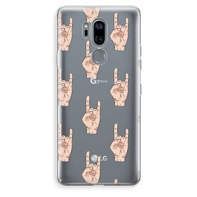 Rock: LG G7 Thinq Transparant Hoesje