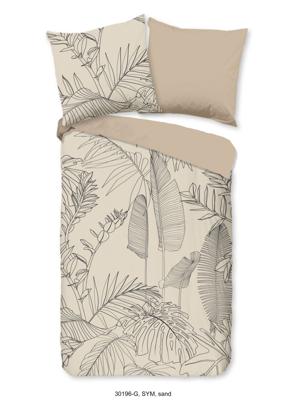Good Morning Dekbedovertrek "bladeren" - Zand - (135x200 cm) - Katoen Good Morning Dekbedovertrek "bladeren" - Zand - (135x200 cm) - Katoen