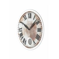 NeXtime 8162 wand- & tafelklok Quartz clock Cirkel Bruin, Wit - thumbnail