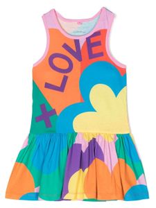 Stella McCartney Kids robe à imprimé graphique - Bleu