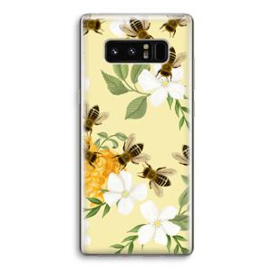 No flowers without bees: Samsung Galaxy Note 8 Transparant Hoesje