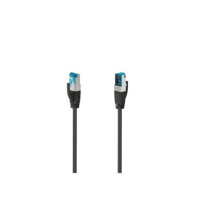 Hama Netwerkkabel, CAT-6a, 10 Gbit/s, S/FTP afgeschermd, 0,25 m UTP kabel Zwart