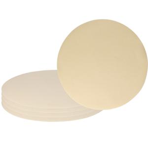 Wicotex Placemats Uni - 8x - creme - rond 38 cm - anti slip laag - Teflon coating toplaag