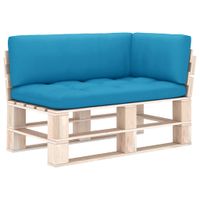 Bankkussens pallet 3 st blauw