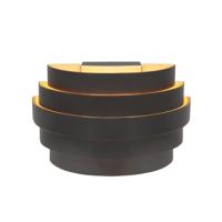 Highlight Design wandlampScudo zwart met goud 20cm - W3640.01 Highlight Design wandlampScudo zwart met goud 20cm - W3640.01