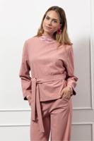 Studio Anneloes Gaby Bonded Top T-shirt Lange Mouw 5400 Dusty Pink