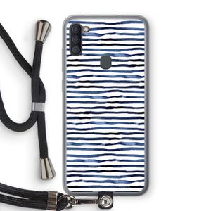 Verrassende lijnen: Samsung Galaxy A11 Transparant Hoesje met koord