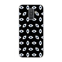 Eyes pattern: Samsung Galaxy A6 Plus (2018) Transparant Hoesje