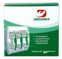 Luchtverfrisserdispenser dreumex gold fresh wit