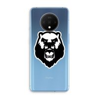Angry Bear (white): OnePlus 7T Transparant Hoesje