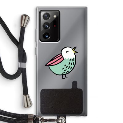 Birdy: Samsung Galaxy Note 20 Ultra / Note 20 Ultra 5G Transparant Hoesje met koord