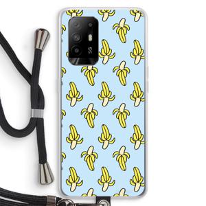 Bananas: Oppo A94 5G Transparant Hoesje met koord