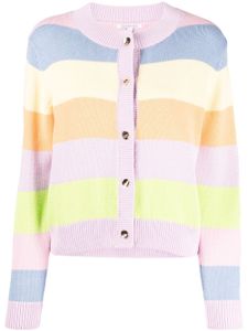 Olivia Rubin cardigan en coton à rayures - Multicolore