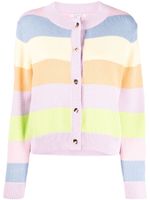 Olivia Rubin cardigan en coton à rayures - Multicolore