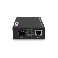 ACT AC4451 netwerk media converter 1000 Mbit/s Multimode, Single-mode Zwart - thumbnail