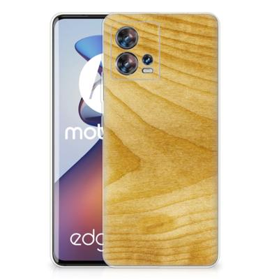Motorola Edge 30 Fusion | Bumper Hoesje | Licht Hout