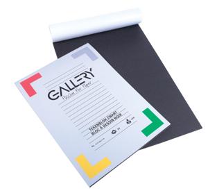 Gallery tekenpapier, 120 g, ft 21 x 29,7 cm, A4, zwart, blok van 20 vel