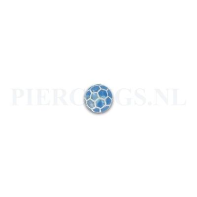 Balletje 1.6 mm acryl voetbal licht blauw