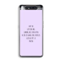 GSM: Samsung Galaxy A80 Transparant Hoesje