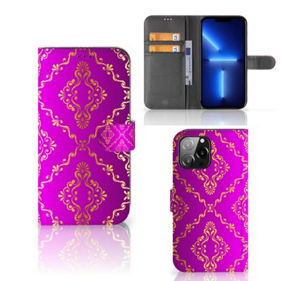 Wallet Case iPhone 13 Pro Max Barok Roze