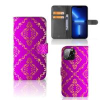 Wallet Case iPhone 13 Pro Max Barok Roze