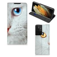 Samsung Galaxy S21 Ultra | Hoesje maken | Witte Kat