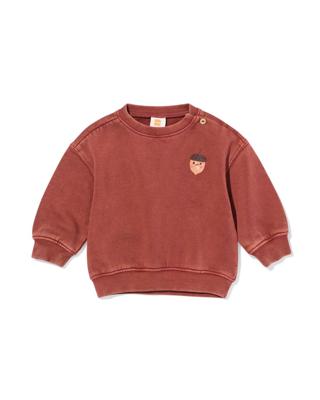 HEMA Babysweater Donkerrood (donkerrood)