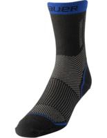 Bauer Performance Low Skate Sock S25 Zwart / Blauw L (43 - 46)