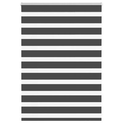 VidaXL Zebra rolgordijn 95x100 cm stofbreedte 90,9 cm zwart