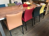 Set van 8 leren eetkamerstoelen - diverse kleuren leer - Echt leer, Modern, ontdek de vele Leersoorten en Kleuren bij ShopX