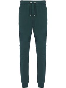 Balmain pantalon de jogging à détails nervurés - Vert