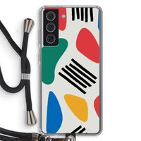 Illustratieve pop 1: Samsung Galaxy S21 FE Transparant Hoesje met koord