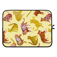 Cute Tigers and Leopards: Laptop sleeve 15 inch