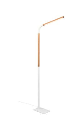 Trio Flexibele leeslampNorris wit met hout - 445210131