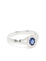 Bleue Burnham bague Bound Willow en saphir - Argent - thumbnail