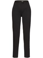 Ferragamo pantalon de tailleur à plaque Gancio - Noir