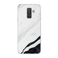 Elegante marmer: Samsung Galaxy A6 Plus (2018) Transparant Hoesje