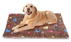 Pluche kleed voor honden en katten bruin 75x110 cm