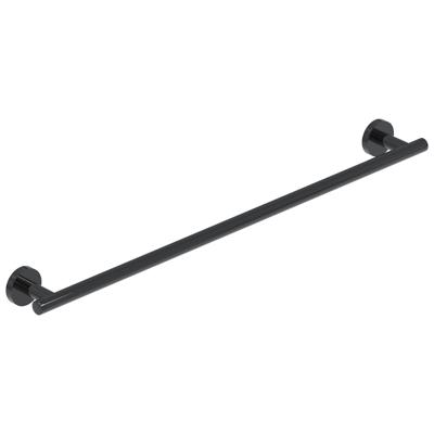 Handdoekrek IVY Enkel Wandmodel 60 cm Zwart Chroom PVD