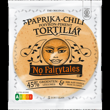 No Fairytales the Original PaprikaChili Tortilla 5 Stuks 200 g bij Jumbo