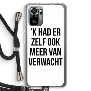 Meer verwacht: Xiaomi Redmi Note 10S Transparant Hoesje met koord