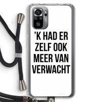 Meer verwacht: Xiaomi Redmi Note 10S Transparant Hoesje met koord