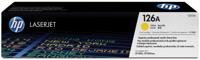HP toner 126A, 1 000 pagina's, OEM CE312A, geel HP toner 126A, 1 000 pagina's, OEM CE312A, geel