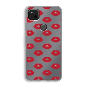 Lips: Google Pixel 4a Transparant Hoesje
