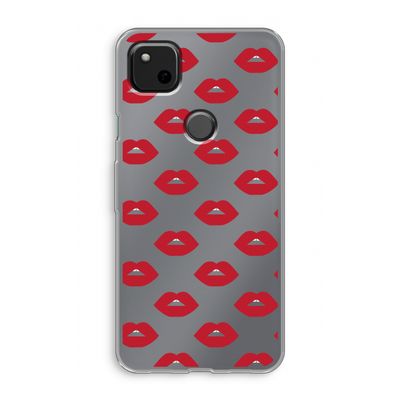 Lips: Google Pixel 4a Transparant Hoesje
