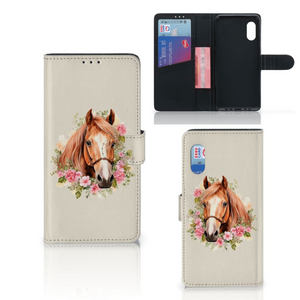 Telefoonhoesje met Pasjes voor Samsung Xcover Pro Paard