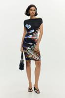 Gebreide jurk met print M. C. Lacroix - BLACK - XL
