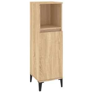 The Living Store Badkaast - Sonoma Eiken - 30x30x100cm - Duurzaam materiaal